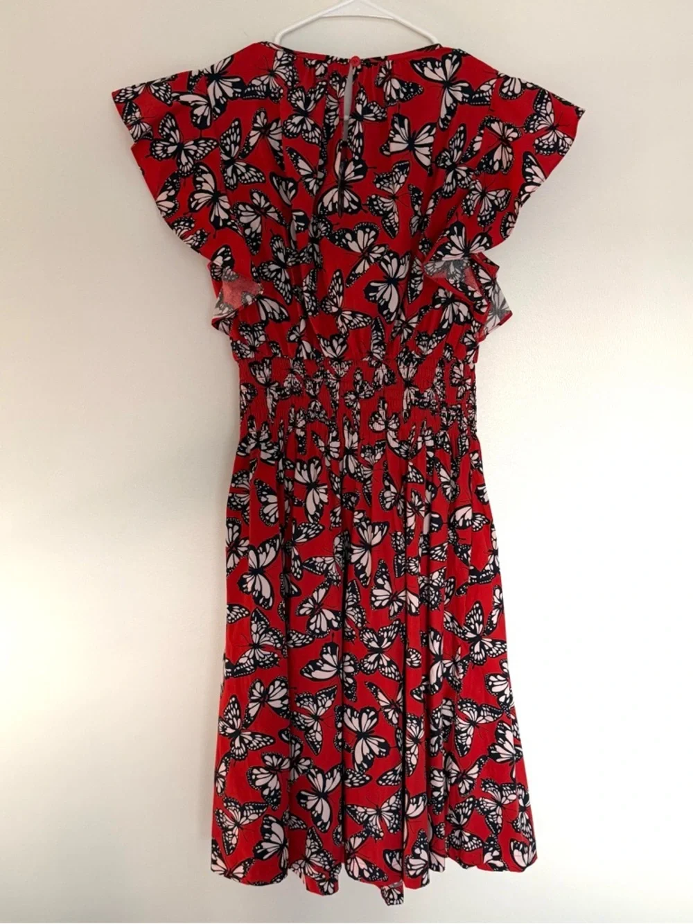 Kate Spade Red Butterfly Print Blake Dress